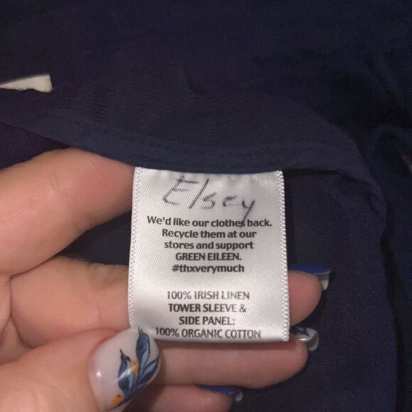 ✨ Blue Irish Linen Light Jacket Blazer✨ - Picture 6 of 7